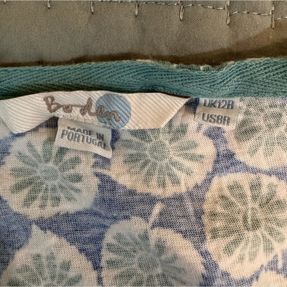 Boden Printed Midi Dress – Blue/Green Floral – Size 8R. GUC - Picture 3 of 11